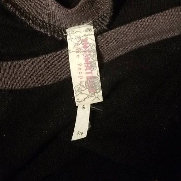 Intimately Free People Black Knit Top Asymmetrical NWT - Picture 5 of 6